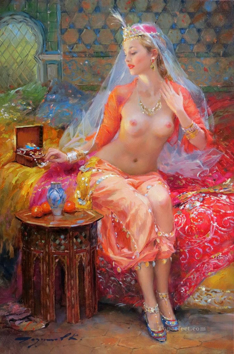 Pretty Lady KR 070 Impressionist Oil Paintings